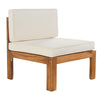 5-Piece Outdoor Sectional Sofa Set Solid Acacia Wood Beige with