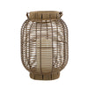 Rattan Decorative Lantern with LED Candle, 8.7 × 11.8 in