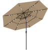 Solar LED Patio Umbrella — 9.7 ft