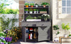 Garden Potting Bench with Storage — Gray