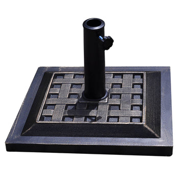 Heavy-Duty Square Umbrella Base, 30 lb Bronze Finish