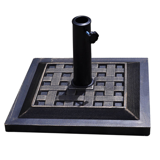 Heavy-Duty Square Umbrella Base, 30 lb Bronze Finish