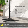 8-Foot Cantilever Patio Umbrella with 360° Rotation