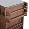 Extendable Outdoor Kitchen Island — Solid Wood