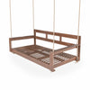 Acacia Wood Porch Swing Bed — Twin Size