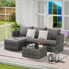 Outdoor Patio Seating Set 2-piece set with Cushions for Patio, Garden