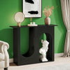 Arched Black Console Table, 39-Inch Entryway & Sofa Table