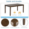 Walnut Acacia Rectangular Dining Table, Seats 4