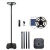 Solar UFO LED Street Lamp with Pole, Matte Black