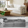 78.7in Corduroy Convertible Sleeper Sofa Bed