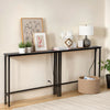 39" Narrow Console Table with Power Outlets & USB (Set of 2)