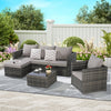 Outdoor Patio Seating Set 3-piece set with Cushions for Patio, Garden