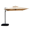 9′ x 11′ Rectangle Cantilever Patio Umbrella, Beige
