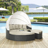 Outdoor Patio Sectional Daybed with Sunbrella Canopy