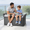 Rattan Storage Bench — 40 Gallon