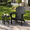 16-Inch HDPE Round Outdoor Side Table for Patio, Porch or Poolside