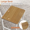 Rubber Wood Dining Chairs, Oak Finish — Set of 4