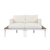 Modern Metal Daybed with Wood Accents