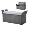 Rattan Storage Bench — 40 Gallon