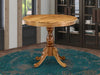 Contemporary Acacia Pedestal Round 36 Inches Table