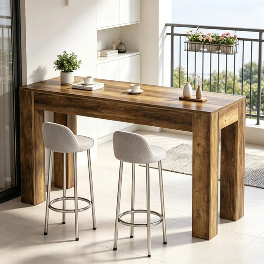 Farmhouse Wooden Bar Table