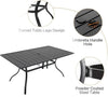 7 Piece Outdoor Dining Set with Stackable Chairs-4