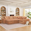 Modern Boucle L-Shaped Sectional Sofa with Two Moveable Ottomans,
