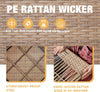 7-Piece Wicker Patio Furniture Set with Thick Cushions