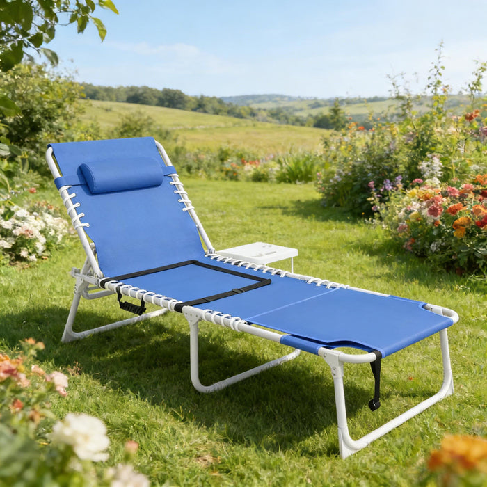 Five-position recline with face hole