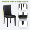 Solid Wood Dining Chair, Set of 4 — Black