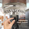 46,000 BTU Outdoor Patio Heater With Wheels Havana Bronze