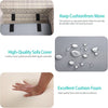 6-Piece Outdoor Wicker Patio Set With Grey Cushions