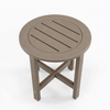 16-Inch HDPE Round Outdoor Side Table for Patio, Porch or Poolside