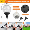 Solar Globe Lights Outdoor, Waterproof Garden Ball Lights