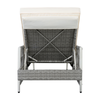 All-Weather Wicker Chaise Lounge, Grey (Set of 2)