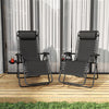 Zero Gravity Folding Lounge Chair, 300lb Recliner with Tray