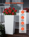 Tapered Planters with Casters — Set of 2