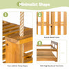 Acacia Wood Porch Swing Bed — Twin Size