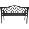 NNEDPE Steel Outdoor Garden Bench - Elegant