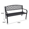NNEDPE Steel Outdoor Garden Bench - Diamond