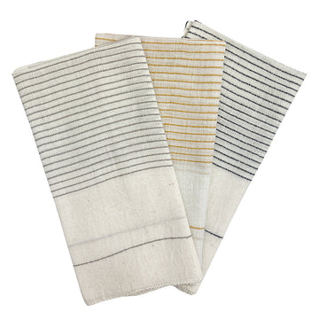 Handloom Dinner Napkins — Striped