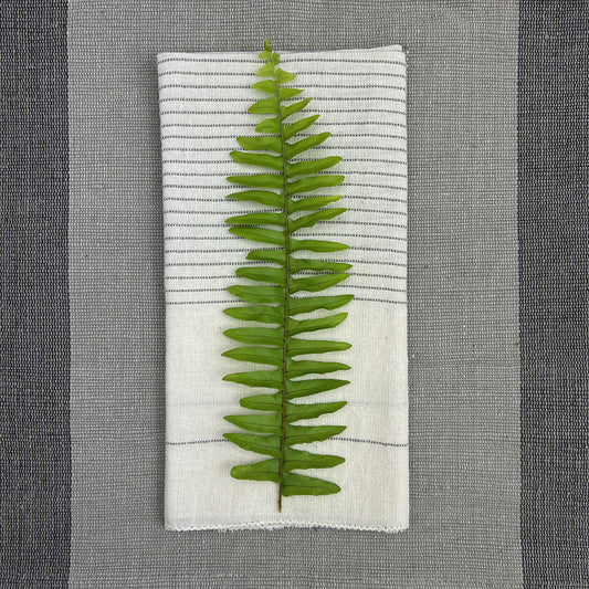 Handloom Dinner Napkins — Striped