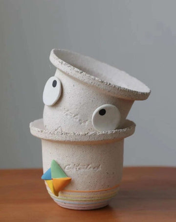 Handmade Contemporary Decorative Planters for Outdoor, Indoor, Front