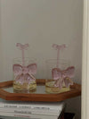Handmade Whimsical Bowknot Glass Tumbler, Set of 2