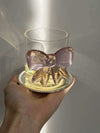 Handmade Whimsical Bowknot Glass Tumbler, Set of 2