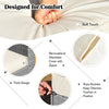 8-Piece PE Rattan Outdoor Conversation Set, White Washable Covers