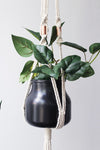 Macrame Plant Hanger, Handmade Cotton Rope with Copper