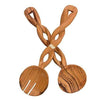 Twisted Olive Wood Salad Server