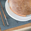 Olivewood Salad and Fruit Bowl with Cow Bone Inlay