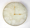 White Agate Wall Clock | Circular